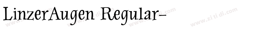 LinzerAugen Regular字体转换
